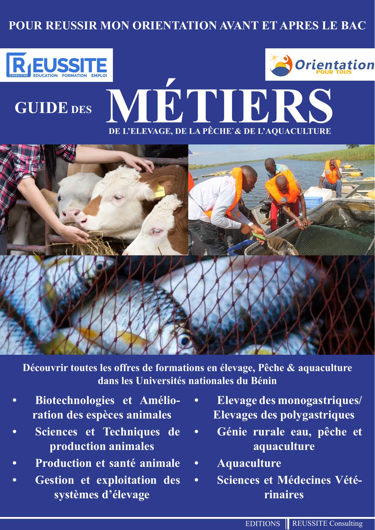 Guide des métiers de l'Elevage, de la Pêche et de l'Aquaculture